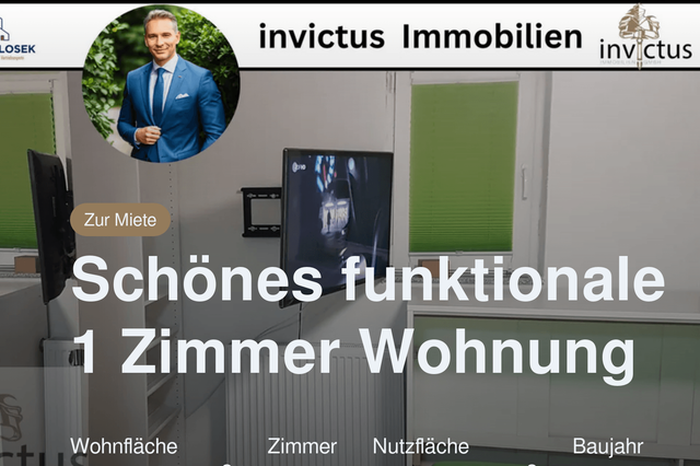 Nicht mehr verfügbar: Schönes funktionale 1 Zimmer Wohnung