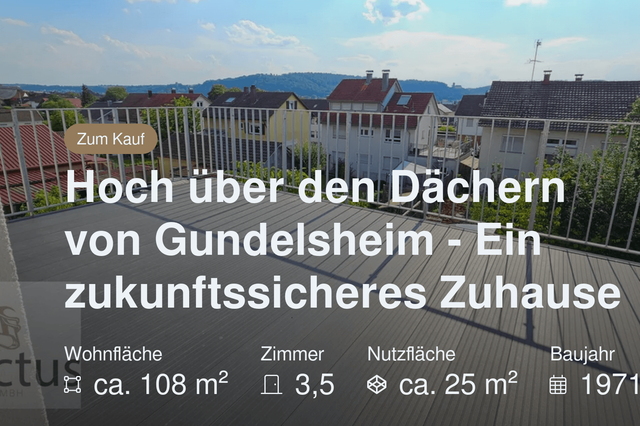 Neu im Angebot: Hoch über den Dächern von Gundelsheim – Ein zukunftssicheres Zuhause