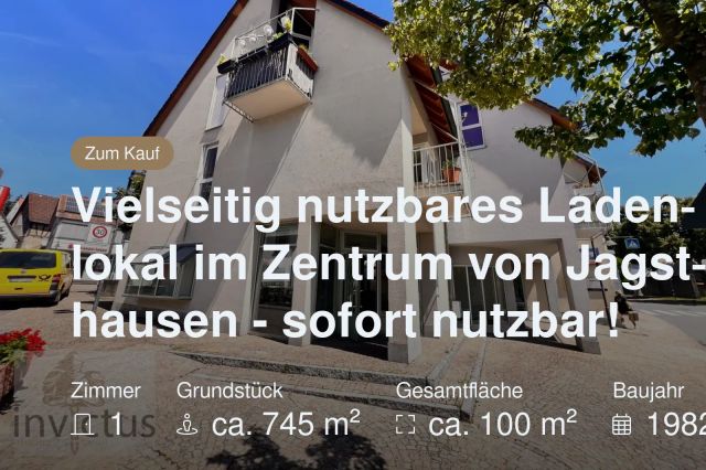 Neu im Angebot: Vielseitig nutzbares Ladenlokal im Zentrum von Jagsthausen – sofort nutzbar!