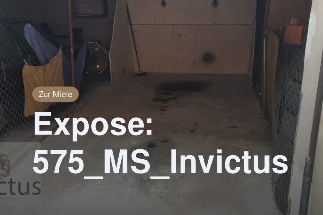 Nicht mehr verfügbar: Expose: 575_MS_Invictus