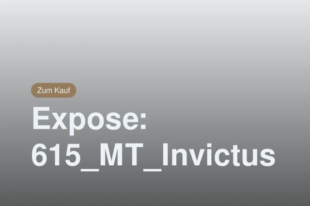 Nicht mehr verfügbar: Expose: 615_MT_Invictus