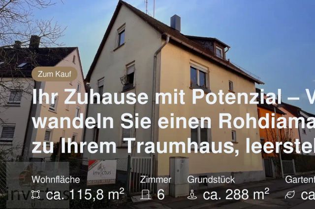 Neu im Angebot: Ihr Zuhause mit Potenzial – Verwandeln Sie einen Rohdiamanten zu Ihrem Traumhaus, leerstehend