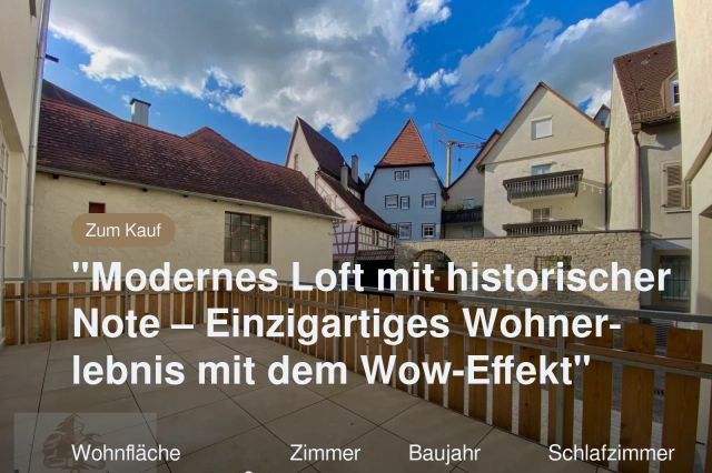 Neu im Angebot: „Modernes Loft mit historischer Note – Einzigartiges Wohnerlebnis mit dem Wow-Effekt“