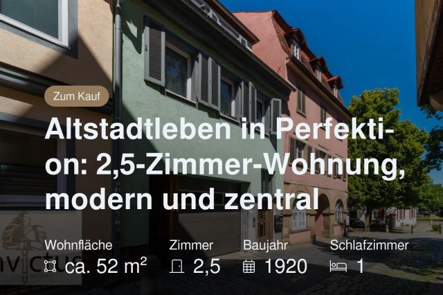 Neu im Angebot: Altstadtleben in Perfektion: 2,5-Zimmer-Wohnung, modern und zentral